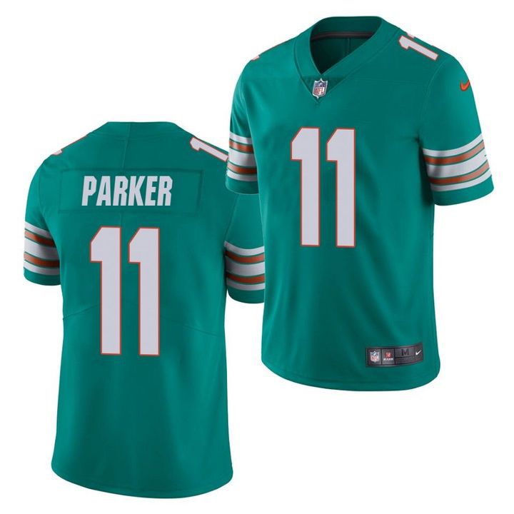 Men Miami Dolphins #11 DeVante Parker Nike Green Vapor Limited NFL Jersey